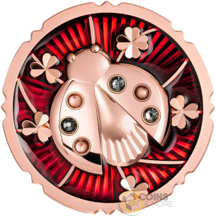 LADYBUG Evergreen 1 Oz Silver Coin 5$ Cook Islands 2026 - Coins & More - Coming Soon