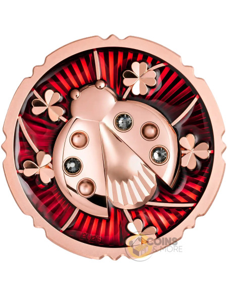 LADYBUG Evergreen 1 Oz Silver Coin 5$ Cook Islands 2026 - Coins & More - Coming Soon