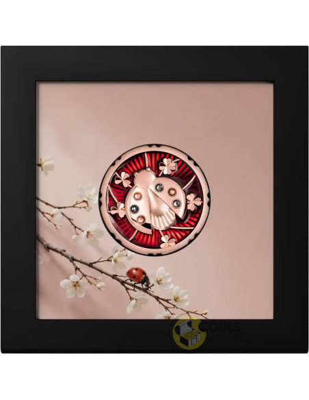 LADYBUG Evergreen 1 Oz Silver Coin 5$ Cook Islands 2026 - Coins & More - Coming Soon