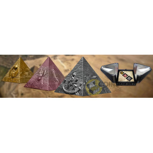 PYRAMIDS OF GIZA 3 Coins Set Silver Coin 200 Francs Djibouti 2027 - Coins & More - Coming Soon