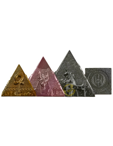 PYRAMIDS OF GIZA 3 Coins Set Silver Coin 200 Francs Djibouti 2027 - Coins & More - Coming Soon