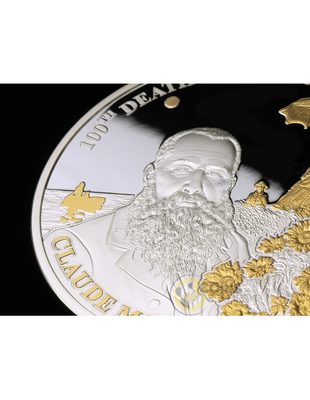 CLAUDE MONET 3 Oz Silver Coin 200 Francs Djibouti - Coins & More - Coming Soon