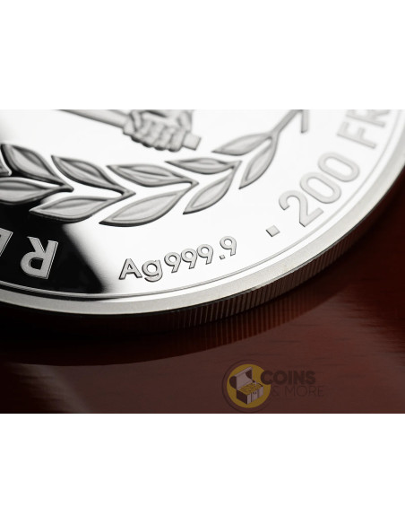 CLAUDE MONET 3 Oz Silver Coin 200 Francs Djibouti - Coins & More - Coming Soon