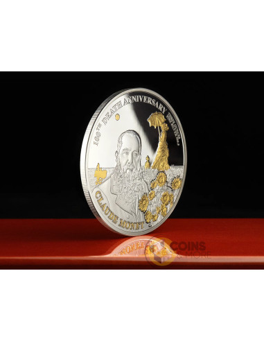 CLAUDE MONET 3 Oz Silver Coin 200 Francs Djibouti - Coins & More - Coming Soon