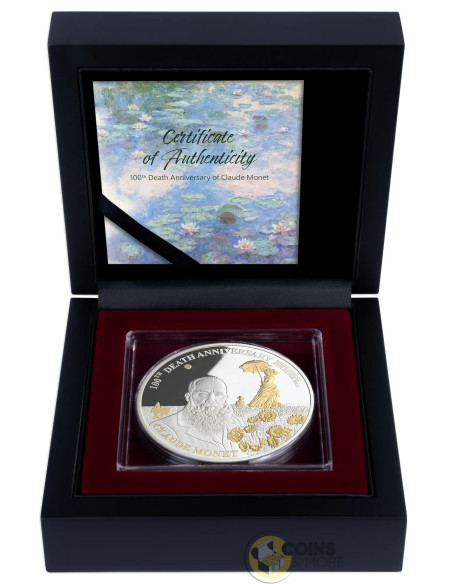 CLAUDE MONET 3 Oz Silver Coin 200 Francs Djibouti - Coins & More - Coming Soon