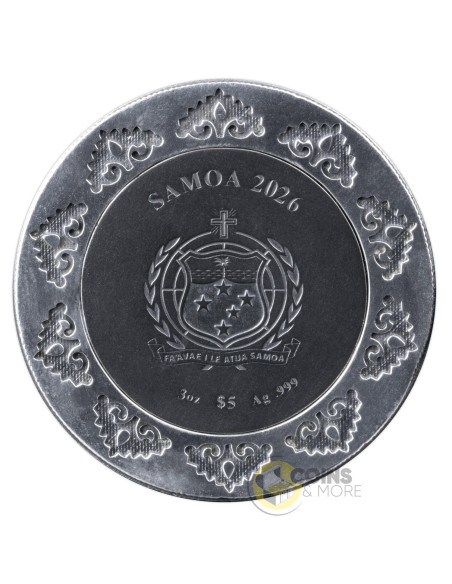 BUDDHA 3 Oz Silver Coin 5$ Samoa 2026 - Coins & More - Coming Soon
