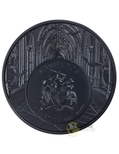 DRACULA AWAKENS IN THE NIGHT 2 Oz Silver Coin 5$ Barbados - Coins & More - Coming Soon