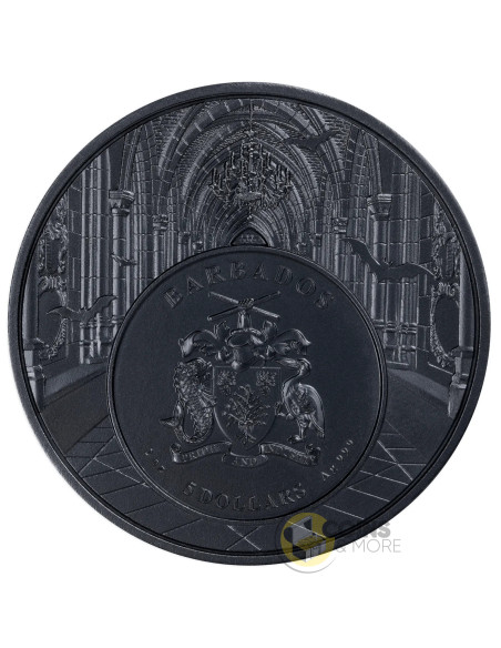DRACULA AWAKENS IN THE NIGHT 2 Oz Silver Coin 5$ Barbados - Coins & More - Coming Soon