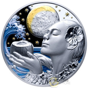 OCEAN GODDESS 2 Oz Silver Coin 5$ Samoa 2027 - Coins & More - Coming Soon