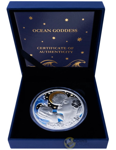 OCEAN GODDESS 2 Oz Silver Coin 5$ Samoa 2027 - Coins & More - Coming Soon