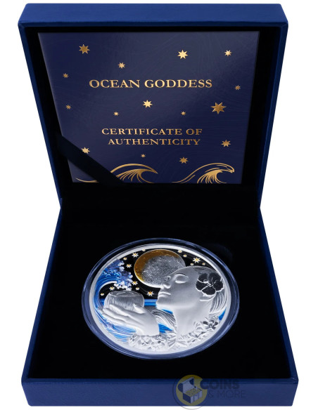 OCEAN GODDESS 2 Oz Silver Coin 5$ Samoa 2027 - Coins & More - Coming Soon