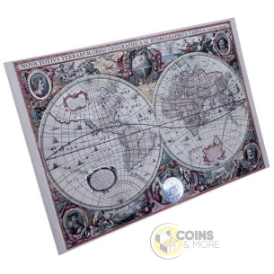 MAPPING HISTORY 1 Oz Silver Coin 2 Tala Samoa 2027 - Coins & More - Coming Soon 2