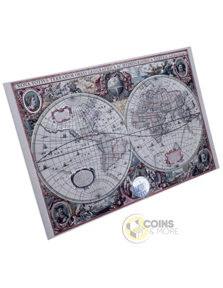 MAPPING HISTORY 1 Oz Silver Coin 2 Tala Samoa 2027 - Coins & More - Coming Soon