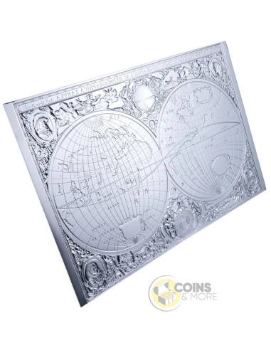 MAPPING HISTORY 1 Oz Silver Coin 2 Tala Samoa 2027 - Coins & More - Coming Soon
