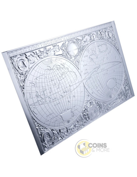 MAPPING HISTORY 1 Oz Silver Coin 2 Tala Samoa 2027 - Coins & More - Coming Soon
