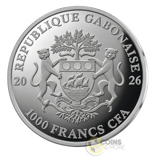 COLOGNE CATHEDRAL Full Sculpture 1 Oz Silver Coin 1000 Francs Gabon 2026 - Coins & More - Coming Soon 2