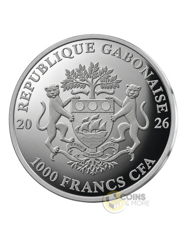 COLOGNE CATHEDRAL Full Sculpture 1 Oz Silver Coin 1000 Francs Gabon 2026 - Coins & More - Coming Soon