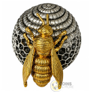 BEE 3D The Rulers of the Nests 2 Oz Silver UV Coin 2000 Francs Cameroon 2026 - Coins & More - Coming Soon