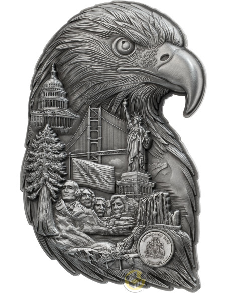 EAGLE COLLAGE Soul of A Nation 3 Oz Silver Coin 5$ Barbados 2026 - Coins & More - Coming Soon