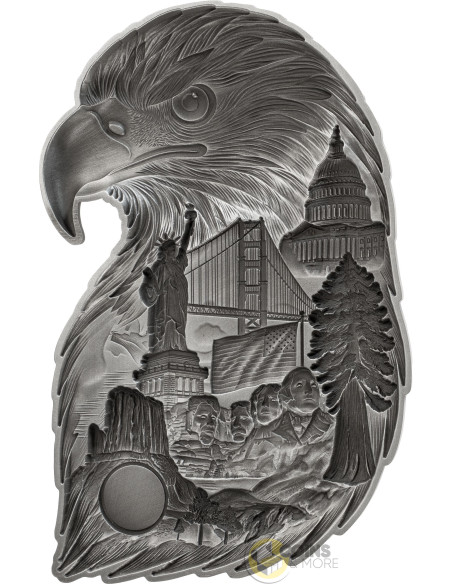 EAGLE COLLAGE Soul of A Nation 3 Oz Silver Coin 5$ Barbados 2026 - Coins & More - Coming Soon