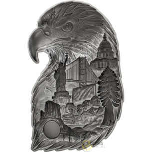 EAGLE COLLAGE Soul of A Nation 3 Oz Silver Coin 5$ Barbados 2026 - Coins & More - Coming Soon 2