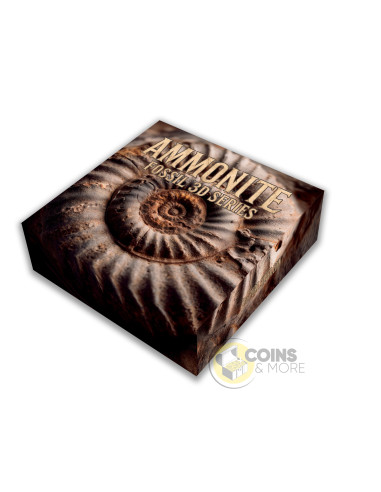 AMMONITE Fossil 3D Series 2 Oz Silver Coin 5$ Niue 2026 - Coins & More - Coming Soon