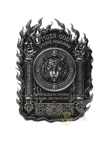 TIGER GOD AWAKENS 2 Oz Silver Coin 2000 Francs Cameroon 2027 - Coins & More - À Venir