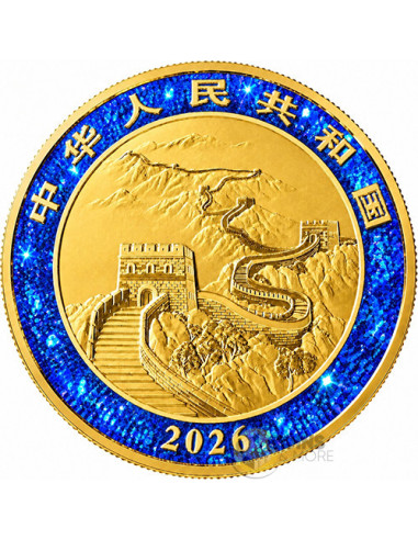 IMPERIAL BLUE CHINESE DRAGON 1 Oz Silver Coin 10 Yuan China 2026 - Coins & More - In Arrivo