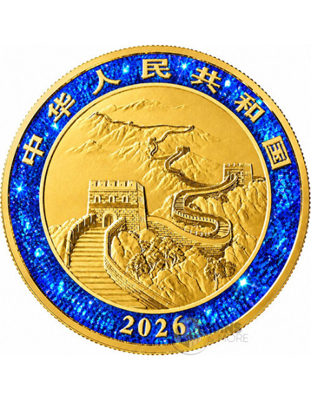 IMPERIAL BLUE CHINESE DRAGON 1 Oz Silver Coin 10 Yuan China 2026 - Coins & More - In Arrivo