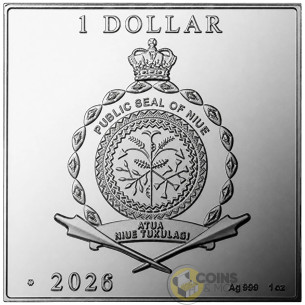 TAHITAN WOMAN Paul Gauguin Treasures of World Painting 1 Oz Silver Coin 1$ Niue 2026 - Coins & More - Próximamente 2