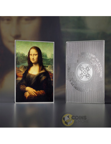MONA LISA By Leonardo da Vinci Art Gallery 1 Oz Silver Coin 1000 Francs Cameroon 2026 - Coins & More - À Venir