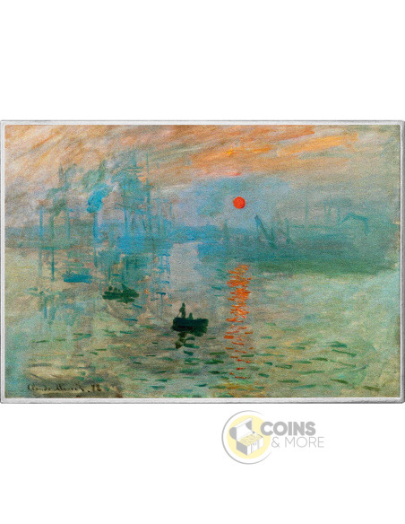 IMPRESSION, SUNRISE By Claude Monet Art Gallery 1 Oz Silver Coin 1000 Francs Cameroon 2026 - Coins & More - Demnächst
