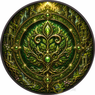 NATURE RING Elemental Realms Diamond Dust & Ruthenium 1 Oz Silver $5 Canada 2026 - Coins & More - À Venir 2
