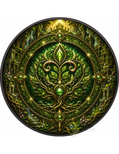 NATURE RING Elemental Realms Diamond Dust & Ruthenium 1 Oz Silver $5 Canada 2026 - Coins & More - À Venir