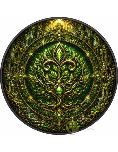 NATURE RING Elemental Realms Diamond Dust & Ruthenium 1 Oz Silver $5 Canada 2026 - Coins & More - À Venir