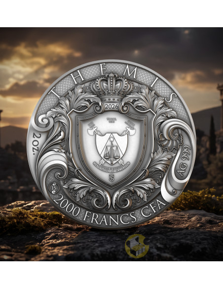 THEMIS Divine Beauty 2 Oz Silver Coin 5$ Niue 2026 - Coins & More - Coming Soon