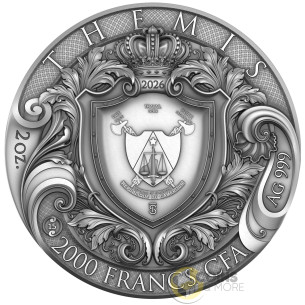 THEMIS Divine Beauty 2 Oz Silver Coin 5$ Niue 2026 - Coins & More - Coming Soon 2