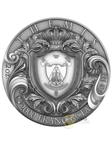 THEMIS Divine Beauty 2 Oz Silver Coin 5$ Niue 2026 - Coins & More - Coming Soon