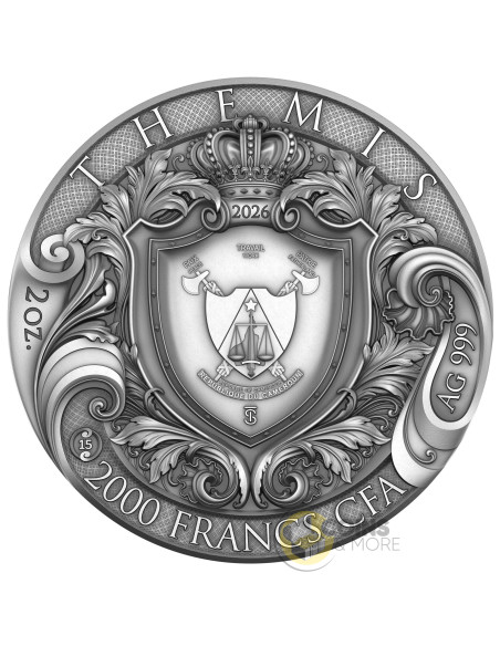 THEMIS Divine Beauty 2 Oz Silver Coin 5$ Niue 2026 - Coins & More - Coming Soon