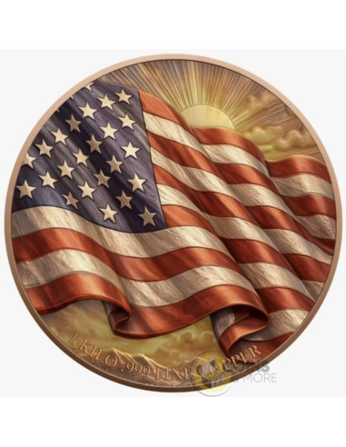 2ND AMENDMENT EAGLE 1Kg Kilo Copper Medal 2026 - Coins & More - In Arrivo