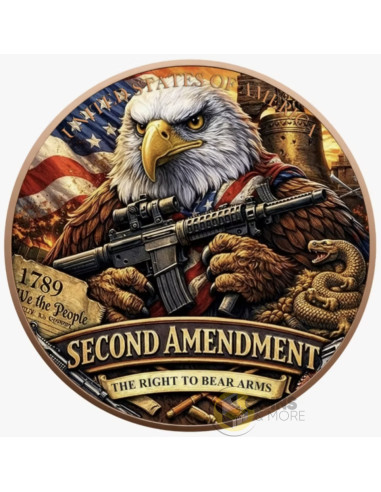 2ND AMENDMENT EAGLE 1Kg Kilo Copper Medal 2026 - Coins & More - In Arrivo