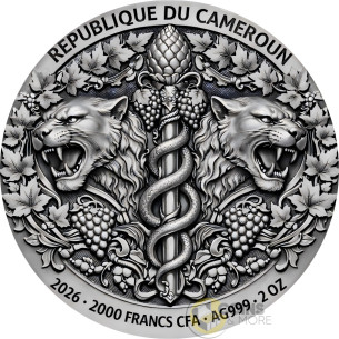 MAENAD 2 Oz Silver Coin 2000 Francs Cameroon 2026 - Coins & More - Coming Soon 2