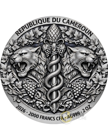 MAENAD 2 Oz Silver Coin 2000 Francs Cameroon 2026 - Coins & More - Coming Soon