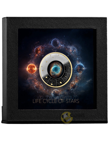PLANETARY NEBULA Life Cycle of Stars Silver Coin 500 Francs CFA Cameroon 2026 - Coins & More - Coming Soon