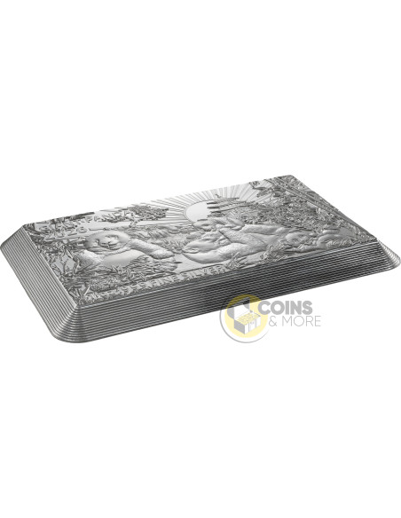 PANDA FAMILY Premium Size Silver Bar 1 Oz Silver Coin 5$ Barbados 2026 - Coins & More - Demnächst