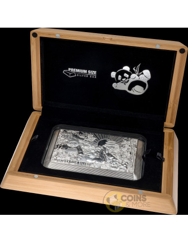 PANDA FAMILY Premium Size Silver Bar 1 Oz Silver Coin 5$ Barbados 2026 - Coins & More - Demnächst
