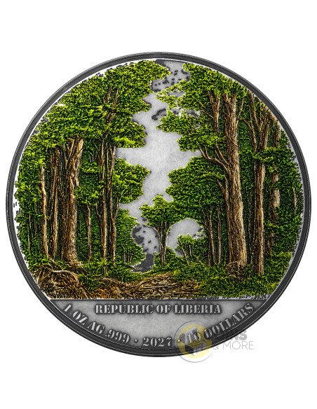SPIRIT FOX Antique Finish 1 Oz Silver Coin 10$ Liberia 2026 - Coins & More - Demnächst