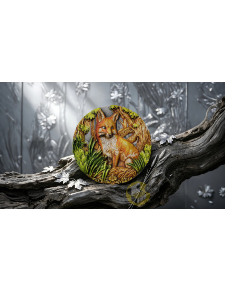 SPIRIT FOX Antique Finish 1 Oz Silver Coin 10$ Liberia 2026 - Coins & More - Demnächst
