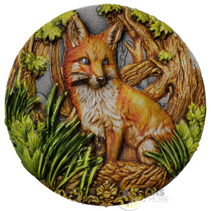 SPIRIT FOX Antique Finish 1 Oz Silver Coin 10$ Liberia 2026 - Coins & More - Demnächst