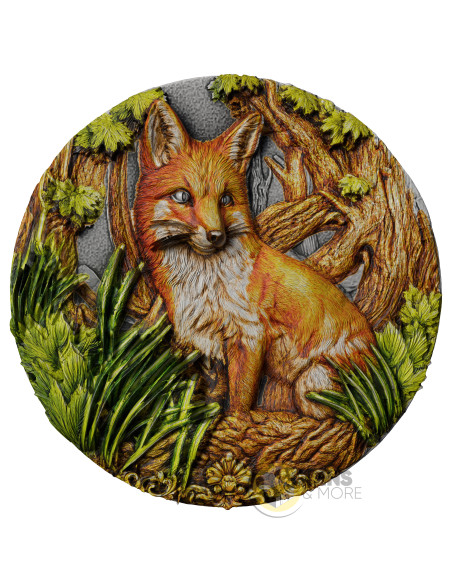 SPIRIT FOX Antique Finish 1 Oz Silver Coin 10$ Liberia 2026 - Coins & More - Demnächst